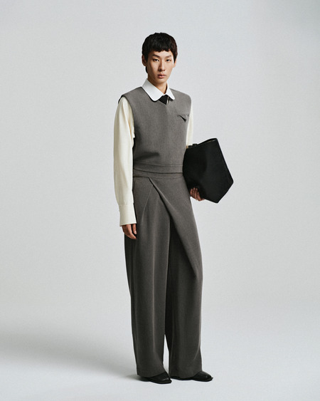 FULL SET GILE CUTOUT X WIDELEG PANTS